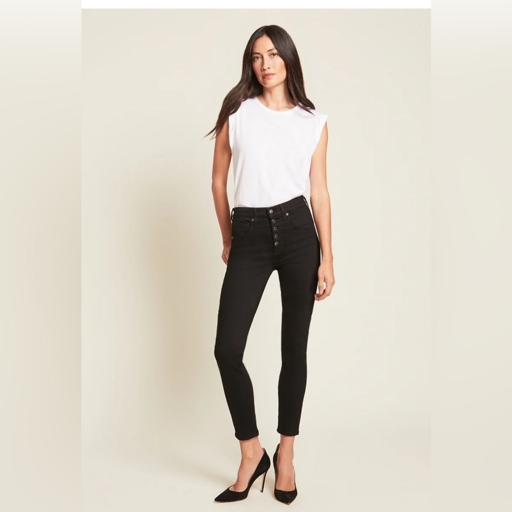 Veronica Beard women’s Sz 25 Debbie  Black Jeans Stretch summer office chic